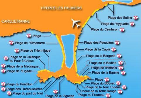 Bergerie Plage Renove Clim Balneo Plage Piscine Jardin Mediterraneen 히에레 외부 사진
